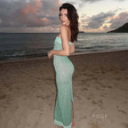 Collette Backless Sequin Gown