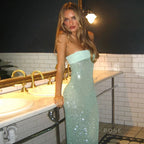 Collette Backless Sequin Gown