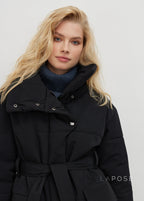 Collette Belted Stand Collar Coat