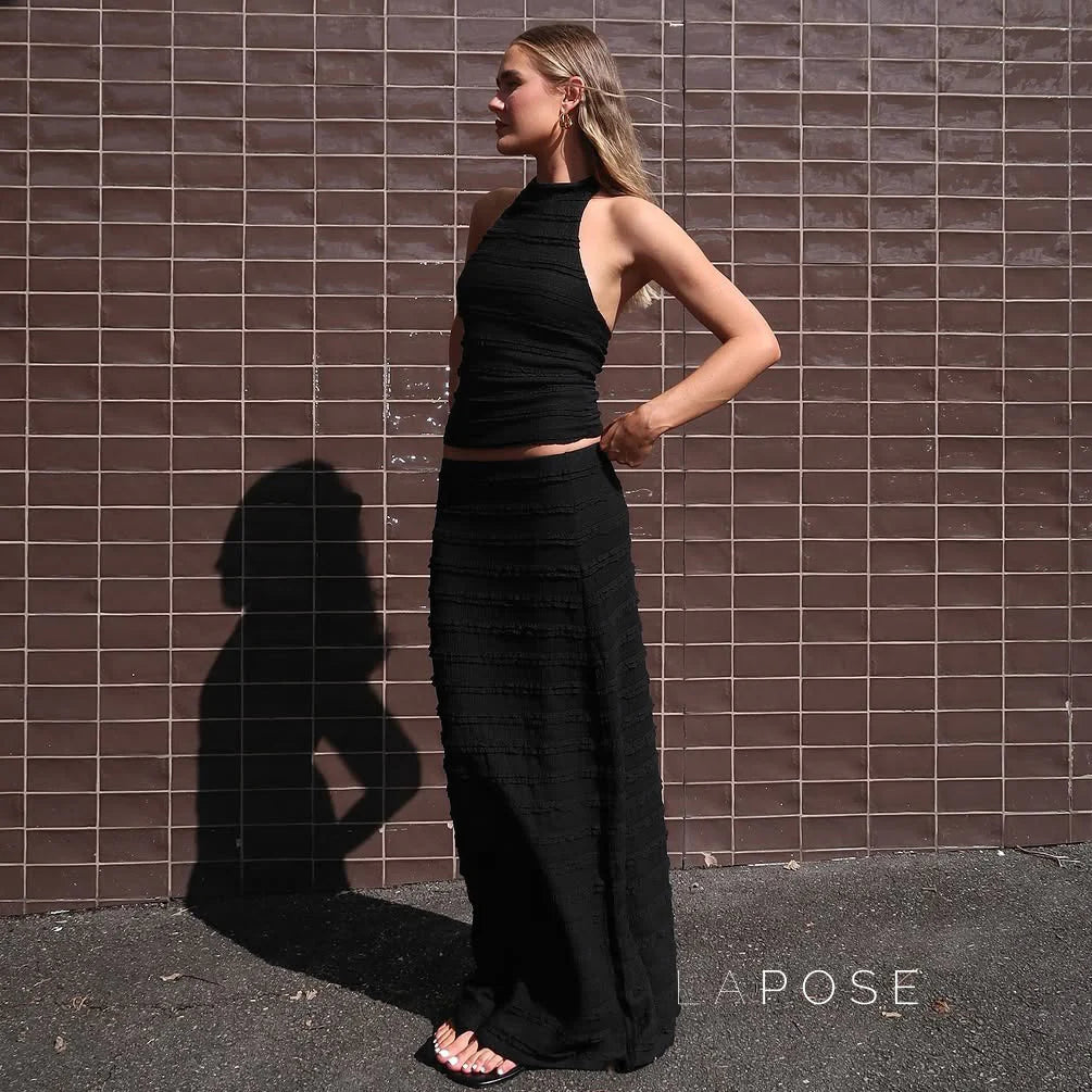 Connor Halter Midi Skirt Set