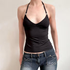 Coraline Metal Halter Top