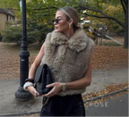 Corbin Faux Fur Lapel Vest