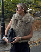 Corbin Faux Fur Lapel Vest