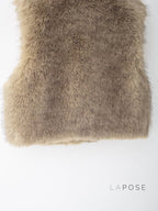 Corbin Faux Fur Lapel Vest