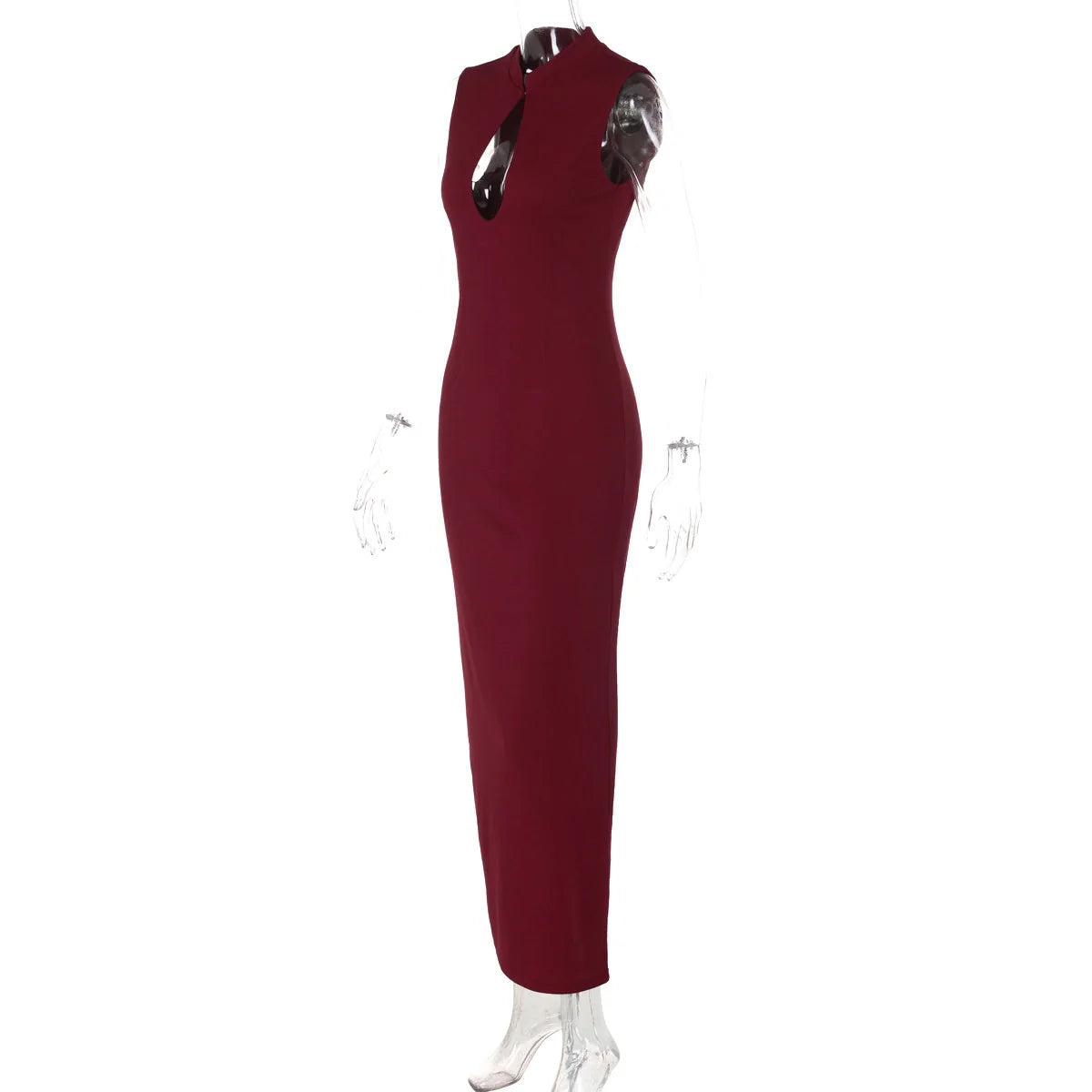 Cut-out Slit Maxi Dress