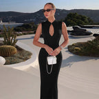 Cut-out Slit Maxi Dress