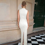Cut-out Slit Maxi Dress