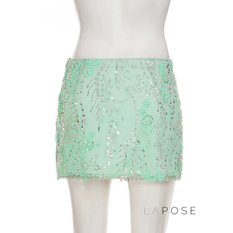 Dakoda Star Sequin Mini Skirt