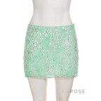 Dakoda Star Sequin Mini Skirt