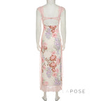 Darling Lace Slit Maxi Dress