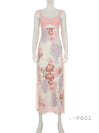 Darling Lace Slit Maxi Dress