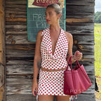 Dayna Polka Dot Skirt Set