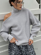 Deliyah Knit Cold Shoulder Sweater