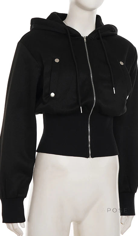 Dhanvi Slim Fit Zip Hoodie
