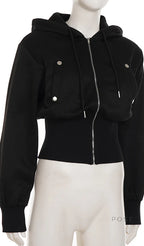 Dhanvi Slim Fit Zip Hoodie
