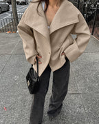 Edna Double-Breasted Wool Coat