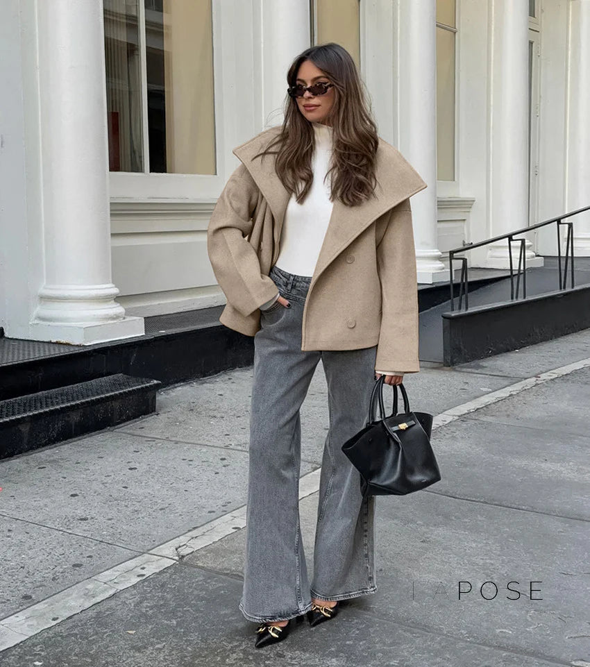 Edna Double-Breasted Wool Coat
