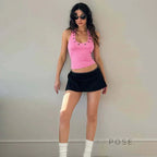 Egypt Eyelet Halter Tank Top