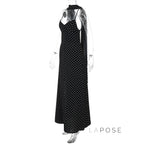 Eleanore Polka Dot Halter Maxi Dress