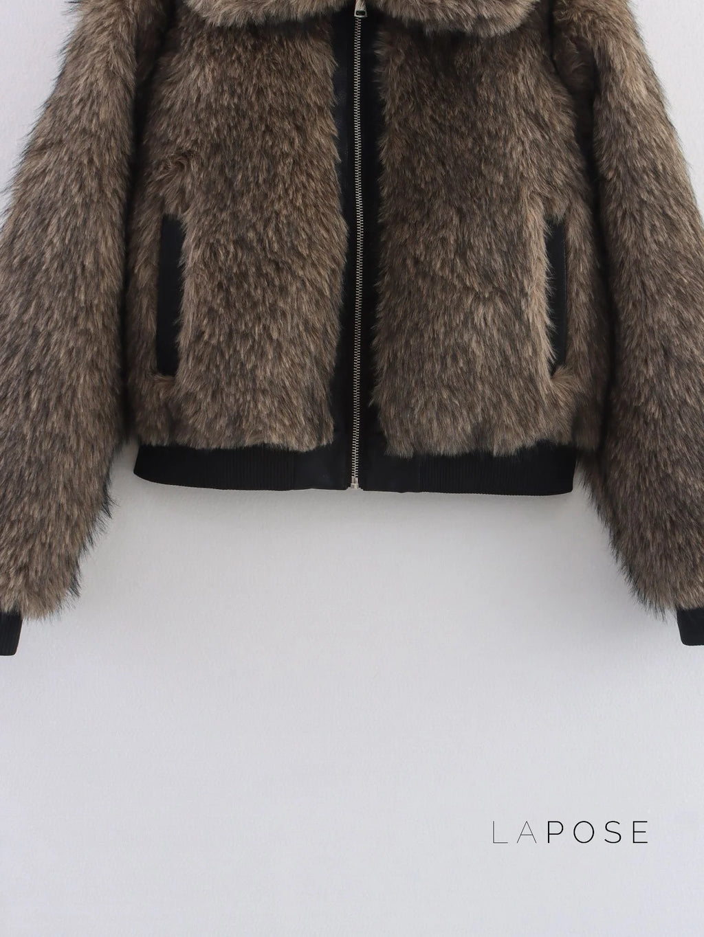 Eleonore Colorblock Faux Shearling Jacket