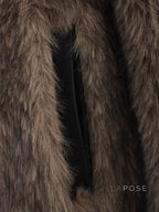 Eleonore Colorblock Faux Shearling Jacket