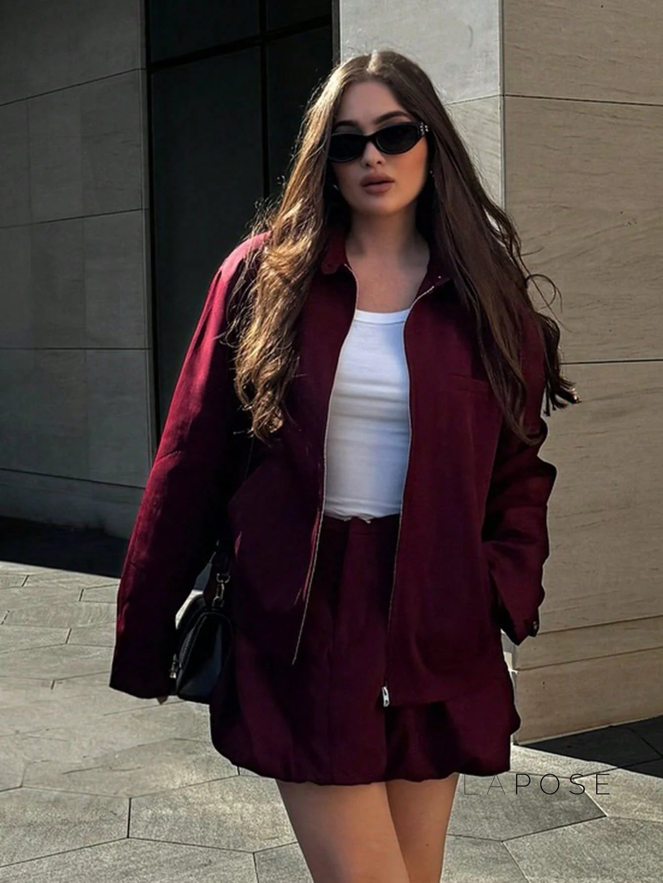 Eliza Collared Bomber Jacket