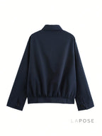 Eliza Collared Bomber Jacket