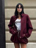 Eliza Collared Bomber Jacket