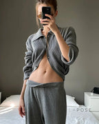 Elliana Lapel Lounge Set