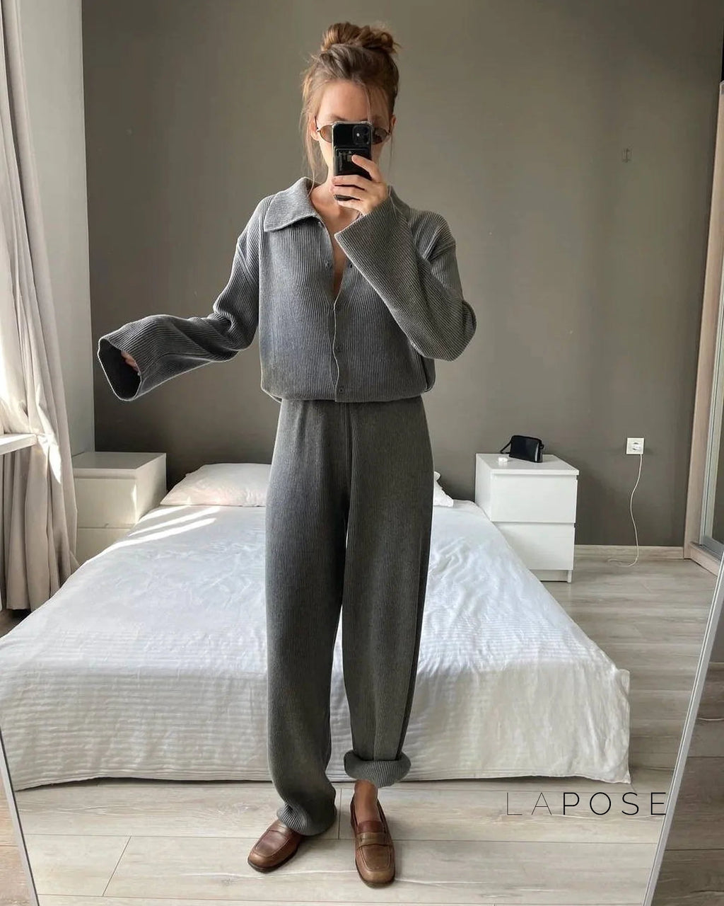 Elliana Lapel Lounge Set