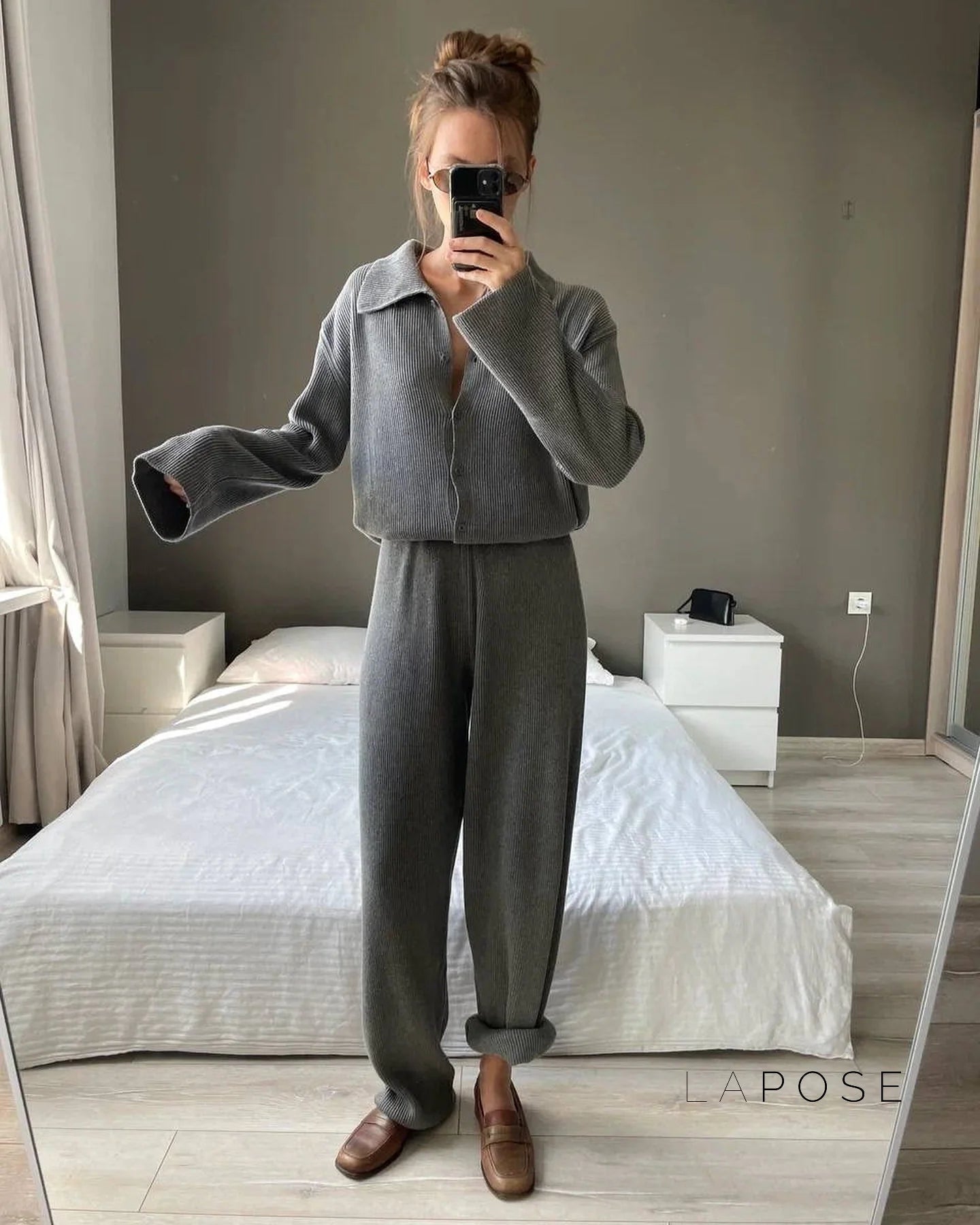 Elliana Lapel Lounge Set