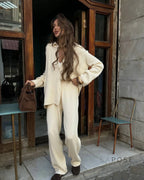 Elliana Lapel Lounge Set