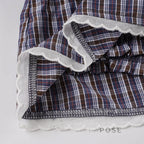 Elora Plaid Crop Skirt Set
