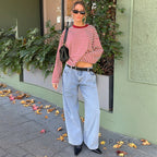 Elva Contrast Stripe Long Sleeve Top