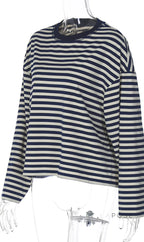 Elva Contrast Stripe Long Sleeve Top