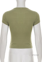 Elyzabeth Floral V-Neck Top