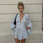 Embry Polka Dot Puff Sleeve Dress