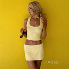 Emorie Square Neck Short Set