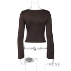 Eulalia Lace Flared Sleeve Top