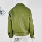 Evie Oversize Leather Jacket