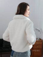 Ezmae Faux Fur Lapel Jacket