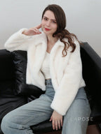 Ezmae Faux Fur Lapel Jacket