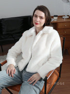Ezmae Faux Fur Lapel Jacket