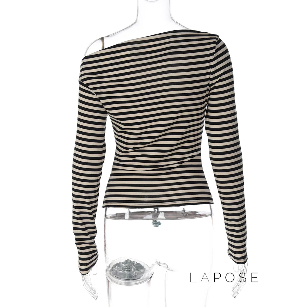 Filomena Off-Shoulder Striped Top