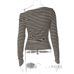 Filomena Off-Shoulder Striped Top