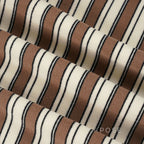 Germani Striped Long Sleeve Polo Top
