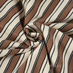 Germani Striped Long Sleeve Polo Top