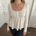 Goddess Knit Lace Square Top