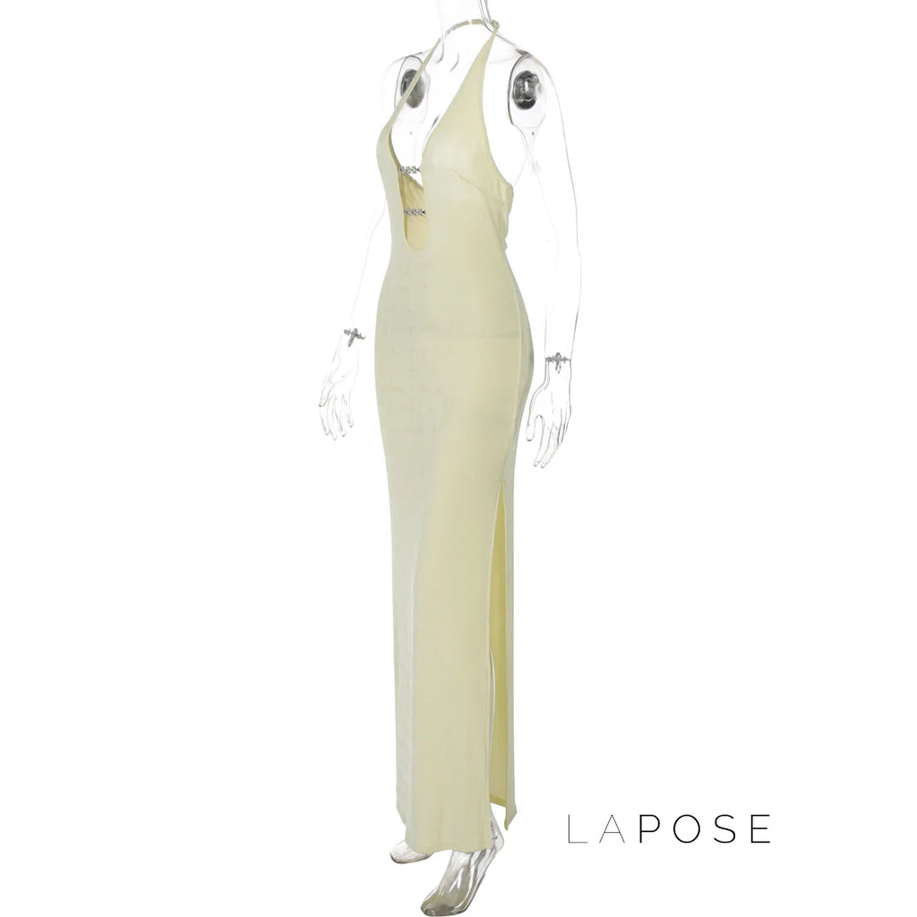 Goldie Halter Maxi Dress