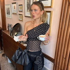 Goldy Polka Dot Off-Shoulder Top
